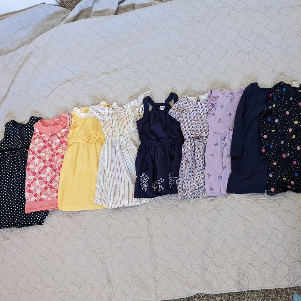 Lot of nine size 5T and 5 dresses. Great condition!